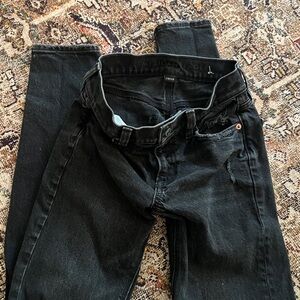 American Eagle Outfitters Black Wash Skinny Jeans